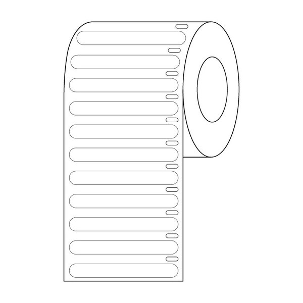 Label Roll, Cryo, Direct Thermal, 9.5mm Dots, for 1.5mL Tubes, Blue, 4000PK